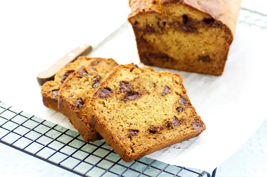 Whole Wheat Banana & Chocolate Chip Bread