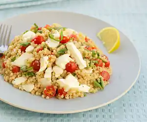 Mozzarella, Tomatoes & Israeli Couscous