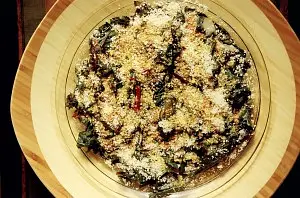 Swiss Chard ala Sesame Seeds & Flax Oil