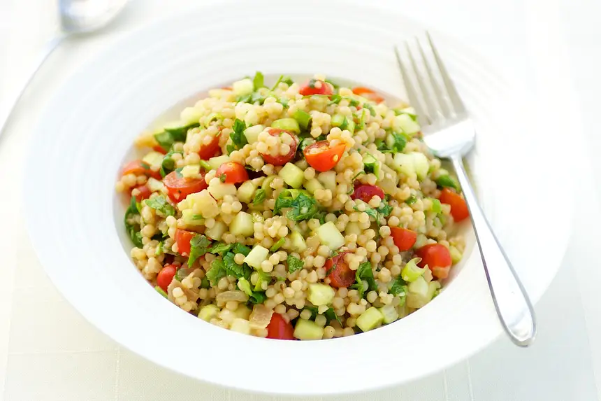 Israeli CousCous & Cucumber Salad