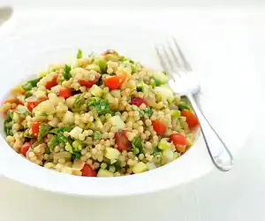 Israeli CousCous & Cucumber Salad