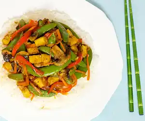 Tofu & Sugar Snap Pea Stir Fry