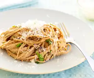 Spaghetti with Tomato Ricotta Sauce