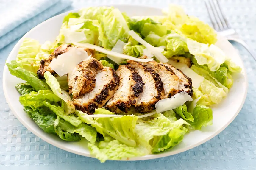 Blackened Chicken with Caesar Salad