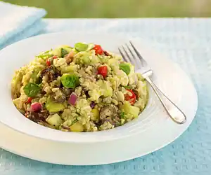 Greek Brown Rice Salad