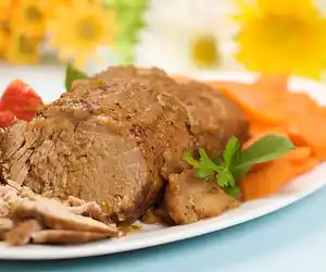 Apple-Glazed Roast Pork- Crockpot