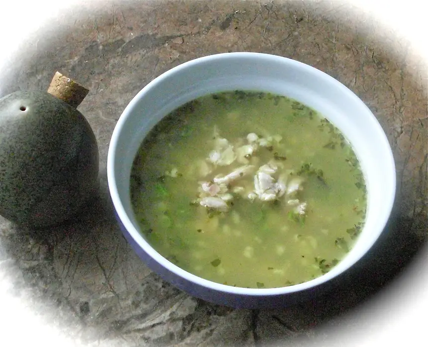 Garlic & Fava Beans Soup