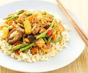 One-Skillet: Spicy Vegetable Stir Fry