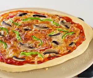 Bell Pepper, Mushroom & Onion Pizza