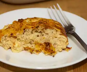 Crustless Salmon Quiche with Fresh Herbs