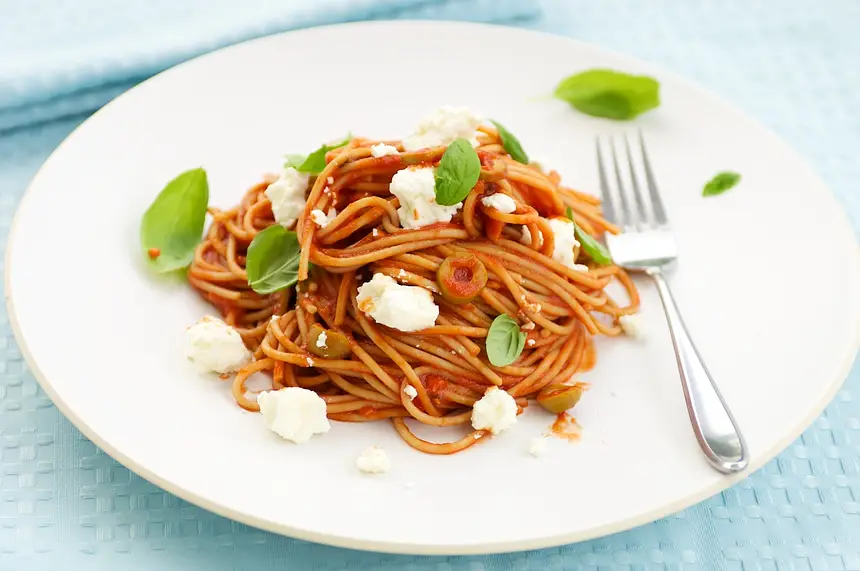 Tomato, Basil & Feta Pasta
