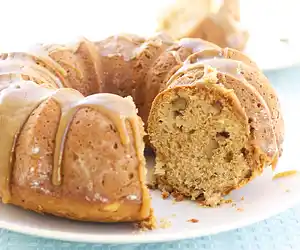 Whole Wheat Fresh Apple & Apple Sauce Cake 