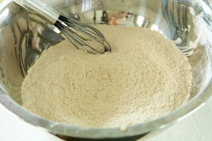 Prepare the dry ingredients. 