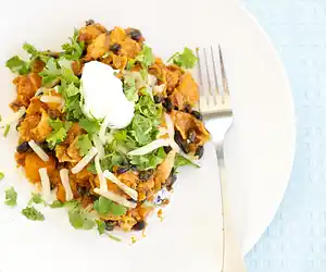 Butternut Squash, Black Bean & Tortilla Stew