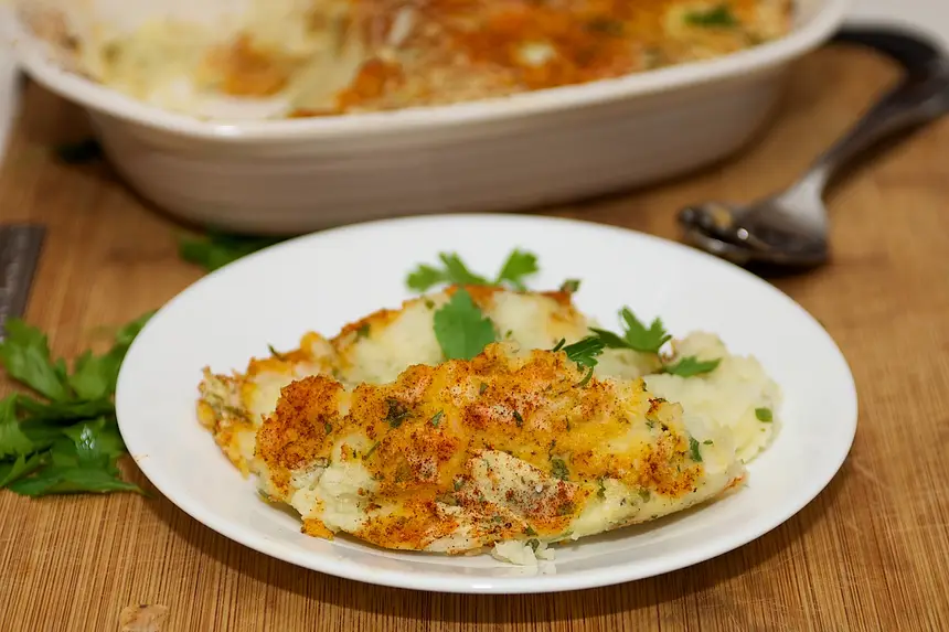 Grandpa's Mashed Potato Casserole