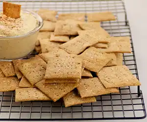 Whole Wheat Parmesan & Olive Oil Crackers