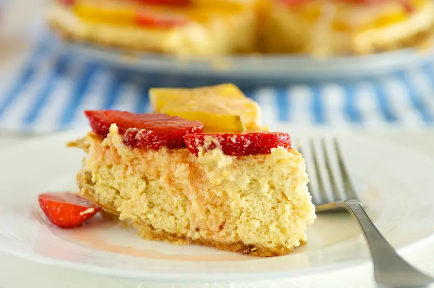 Key Lime Pie with Tropical Fruits