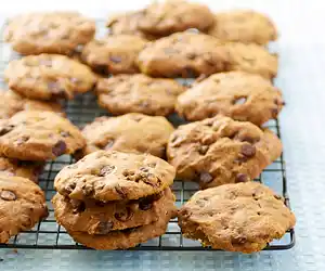 Applesauce Whole Wheat Chocolate Chip Coffee Cookies