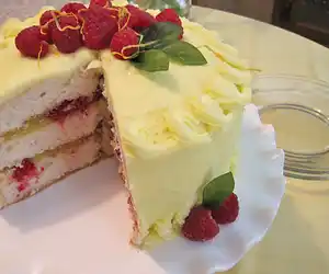 Lemon Snowflake Cake