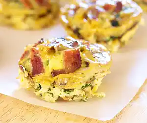 Mini Spinach, Mushroom & Fontina Quiche