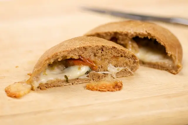Basil, Cherry Tomato & Mozzarella Stuffed Bread