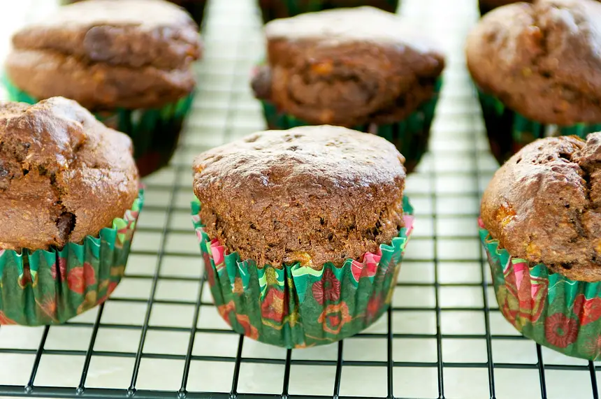Double Chocolate Banana Muffins