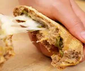 Basil, Cherry Tomato & Mozzarella Stuffed Bread