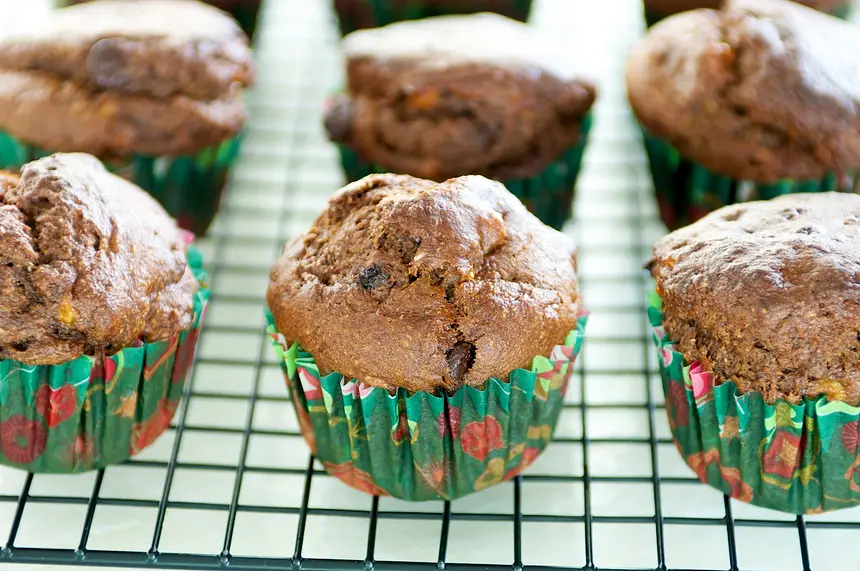 Double Chocolate Banana Muffins (Healthier Version)