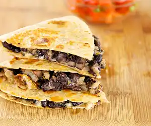 Cheesy Black Bean Quesadillas
