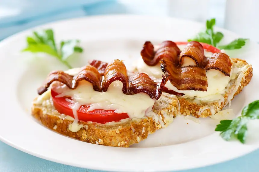 Bacon, Cheese, & Tomato Sandwiches