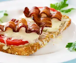 Bacon, Cheese, & Tomato Sandwiches