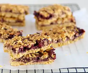 Applesauce Oatmeal Whole Wheat Jam Bars