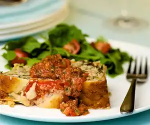 Veggie Meatloaf with Checca Sauce