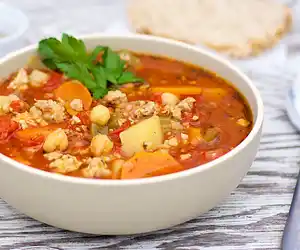 Crockpot Italian Sausage Vegetable Soup