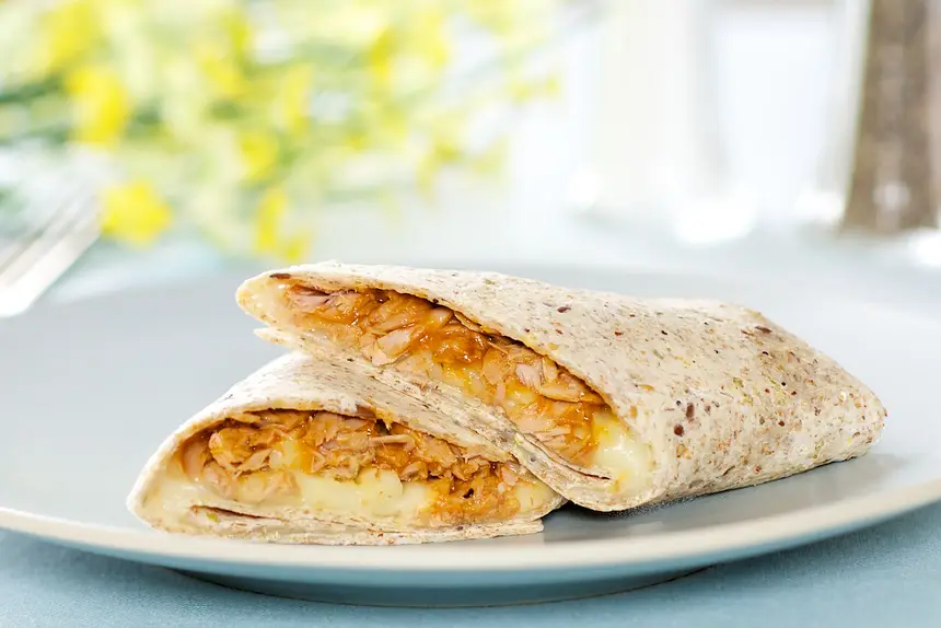 Simple Barbecue Tuna Wrap