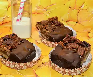 Pecan Pie Bars Dipped in Chocolate