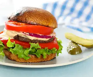 Homemade Black Bean Veggie Burgers 