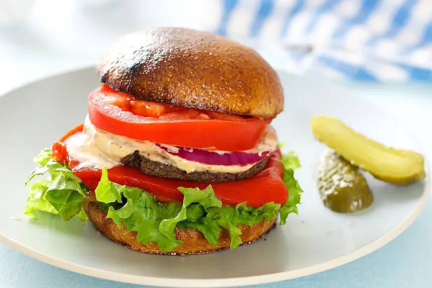 Homemade Black Bean Veggie Burgers 
