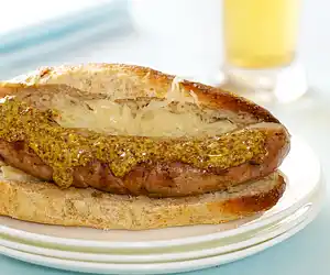 BBQ Sausage with Mustard & Sauerkraut