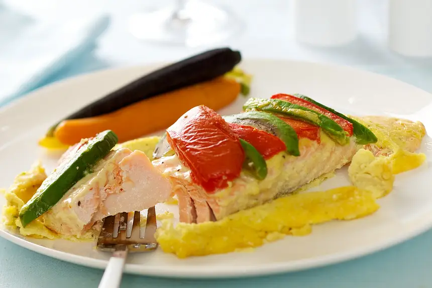 Salmon in Aioli Sauce