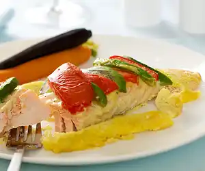 Salmon in Aioli Sauce