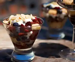 Blueberry & Cherry Trifles-Individual