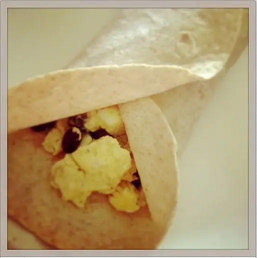 Egg & Black Bean Breakfast Burritos (Nutrition Grade A) (Easy Prep)