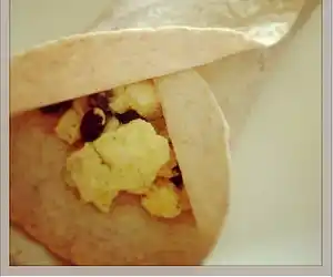 Egg & Black Bean Breakfast Burritos (Nutrition Grade A) (Easy Prep)