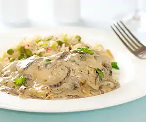 Chicken with Shiitake Mushroom Sauce