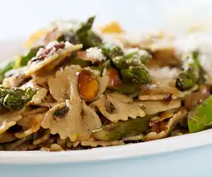Bow-Tie Pasta, Asparagus, Toasted Almonds & Browned Butter