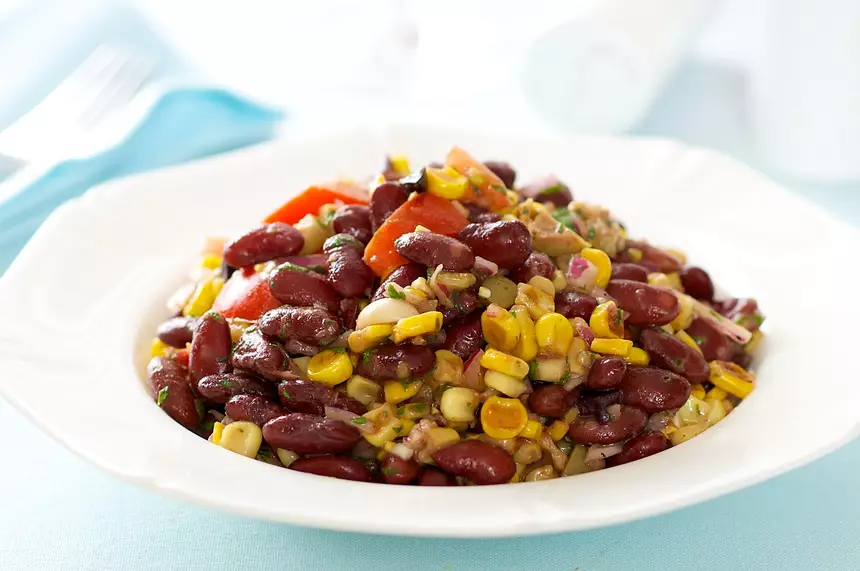 Kidney Bean Salad with Mediterranean Dressing