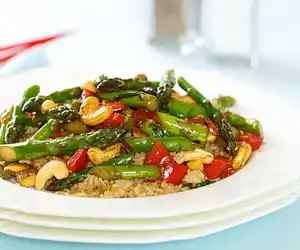 Asparagus Cashew Stir-Fry