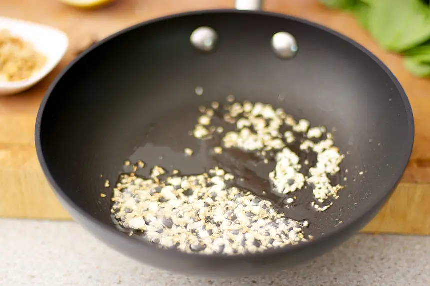Heat 1 ½ teaspoons of olive oil in a nonstick skillet