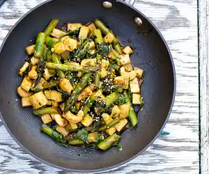 Asian Asparagus & Tofu Stir-Fry
